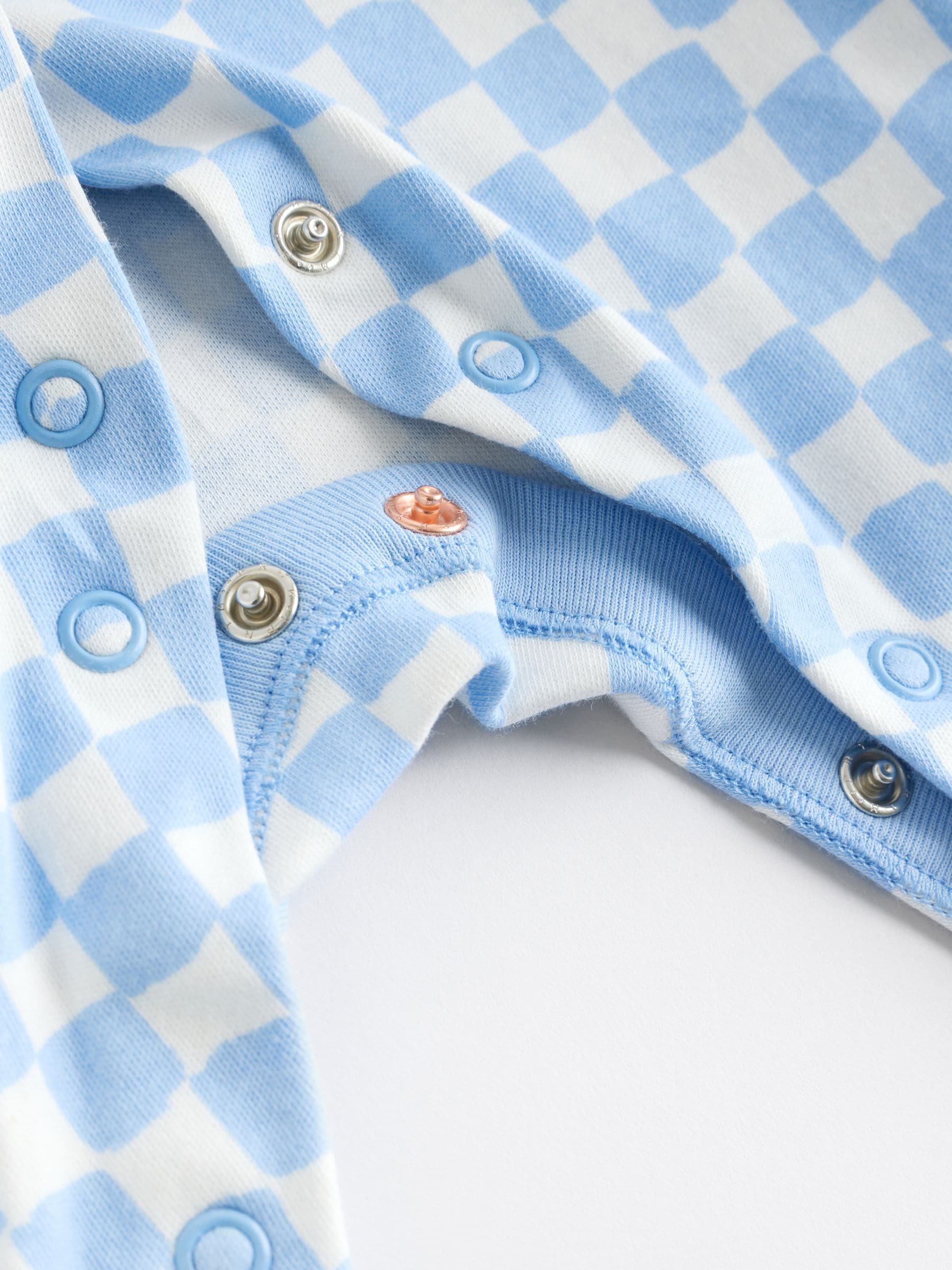 Blauw - Set van 4 voetloze Baby-pyjama's met ster (0mnd -3jr)