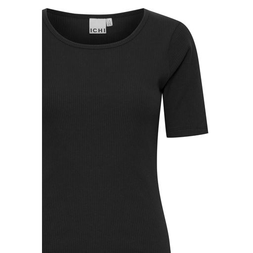 Ichi Kortærmet T-shirt, Black, XXL
