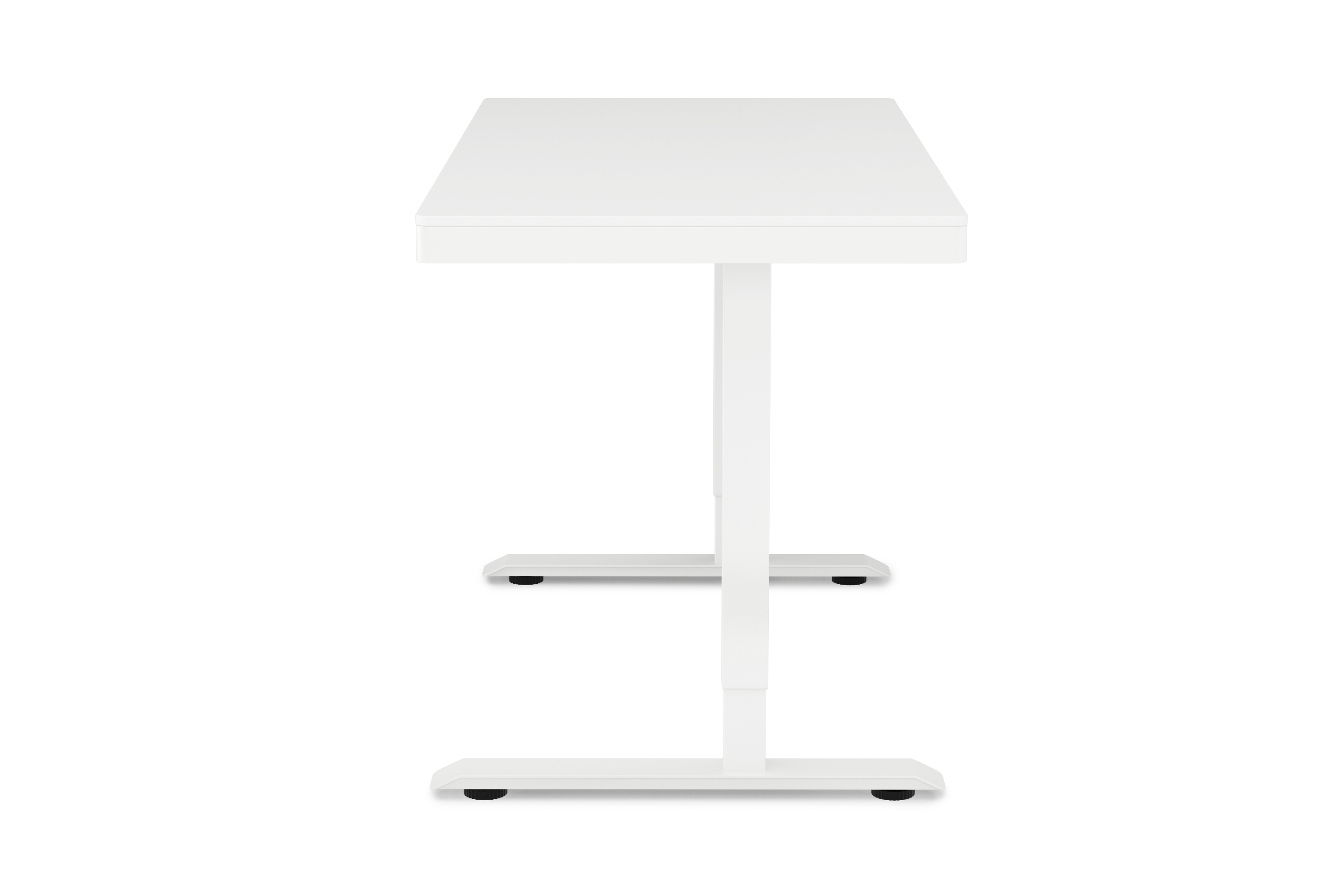 Stehpult elektrisch mit Schublade weiss 120 x 60 cm