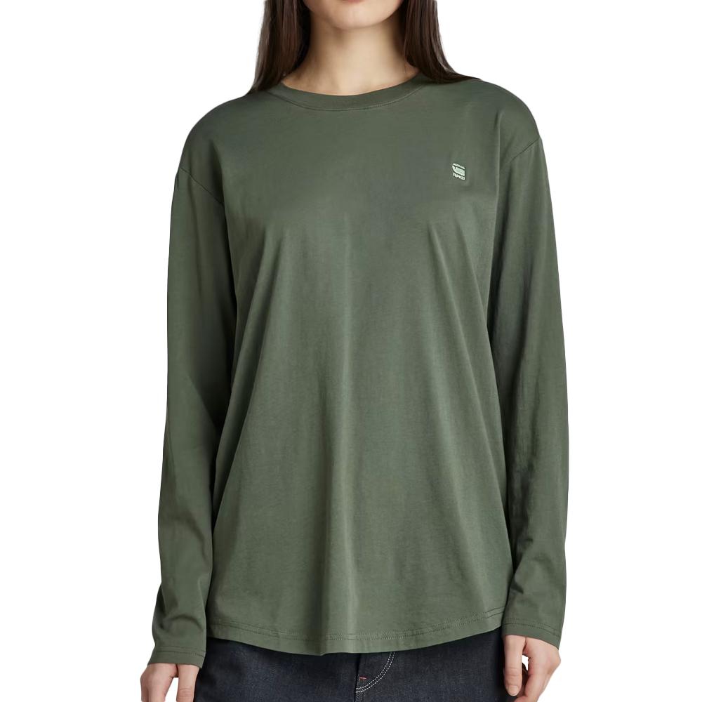 T-shirt Manches longues Kaki Femme Lash Loose D21372