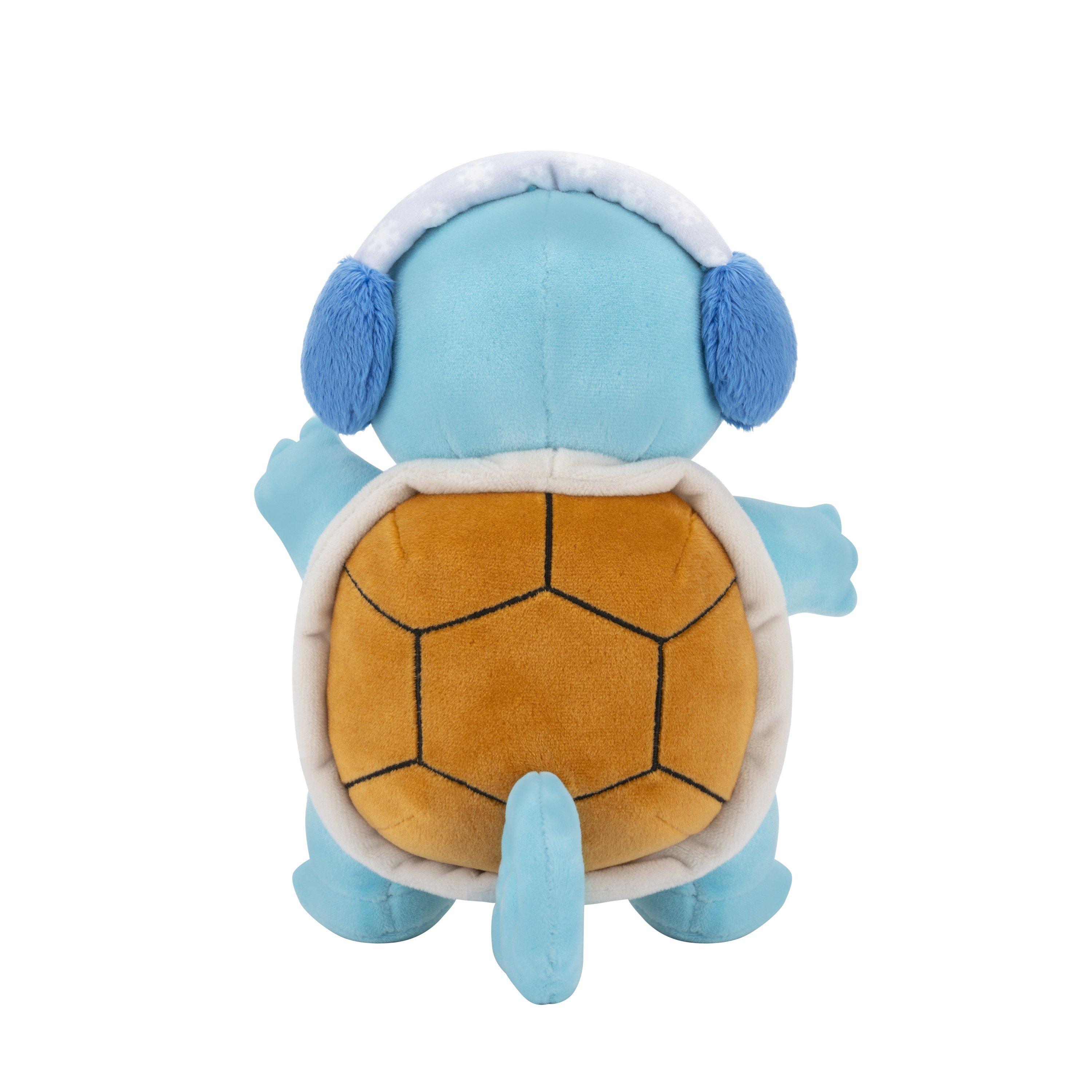 Pokemon GAME Pokemon Squirtle Seasonal 8 Inch Plush with Ear Muffs