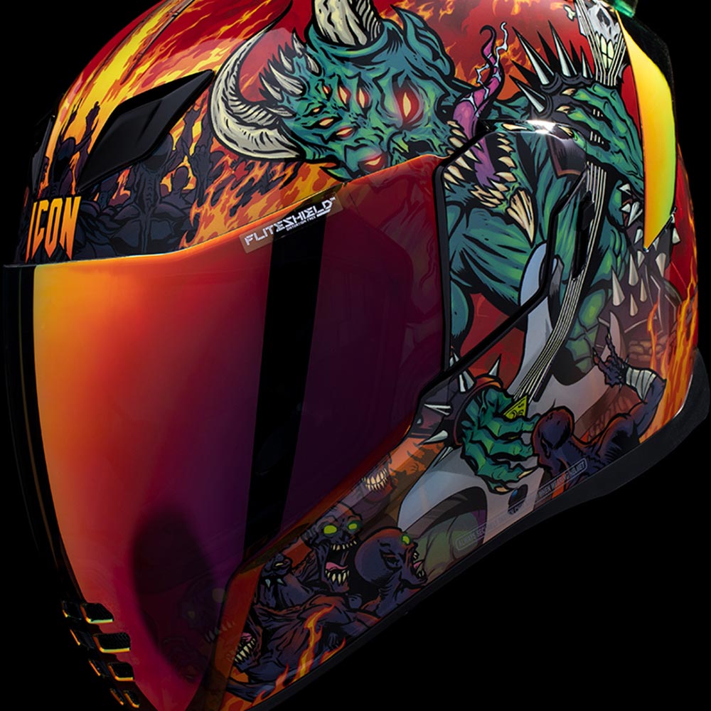 Icon - Casque Airflite MIPS® Blegh™ Rouge / Multicolore