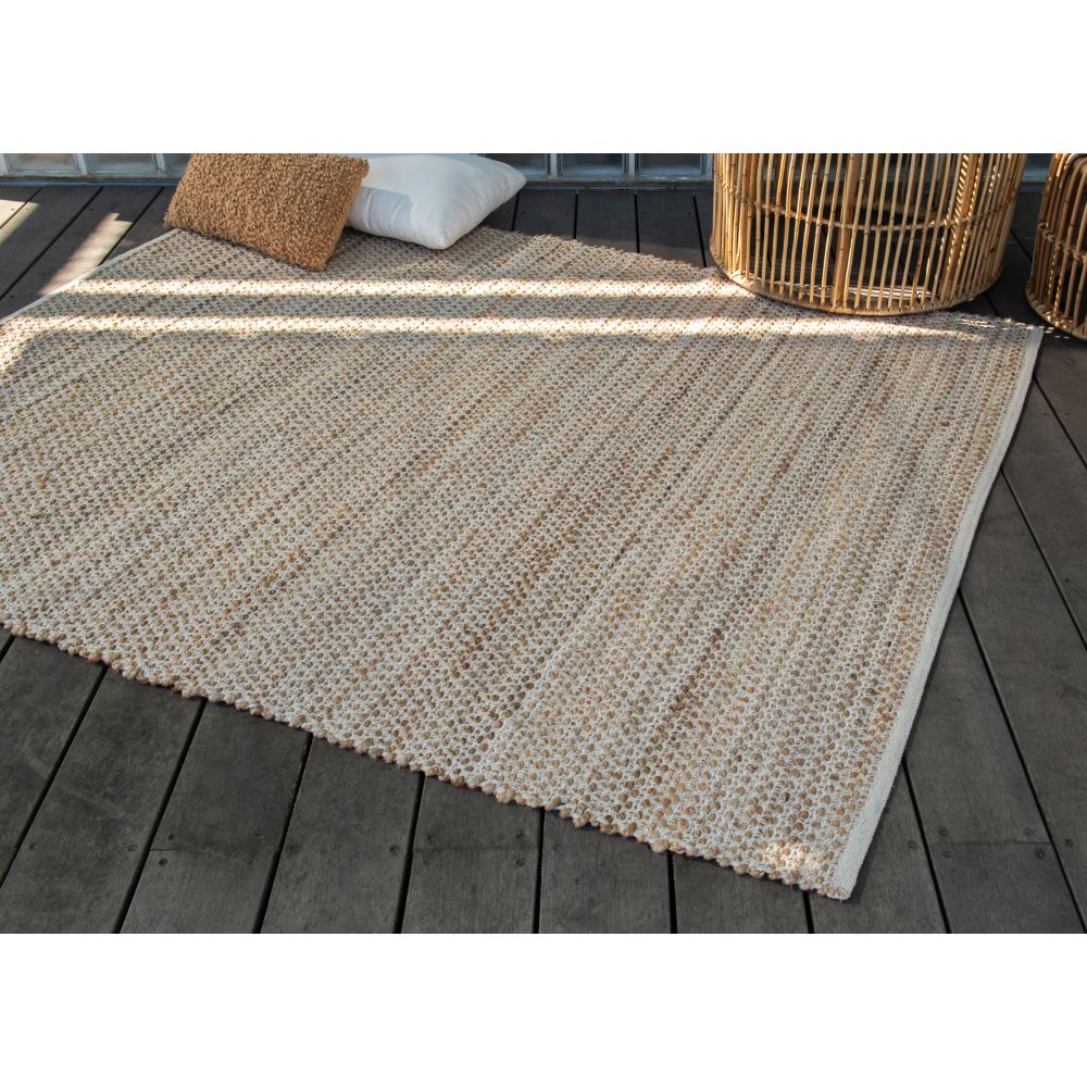 Tapis intérieur - yuta - 120 x 160 cm - marron/naturel - cezare