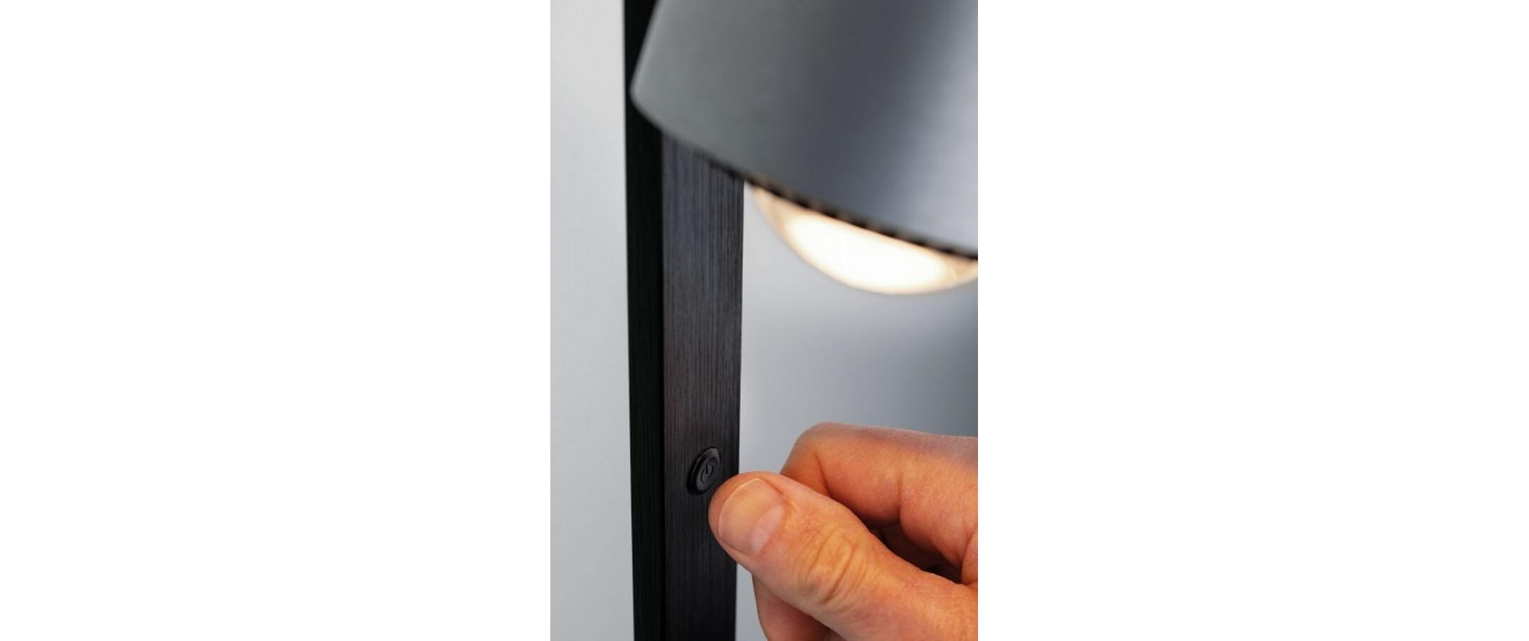 Stehleuchte LED Aldan<br>Höhenverstellbare Stehleuchte aus gebürstetem Aluminium