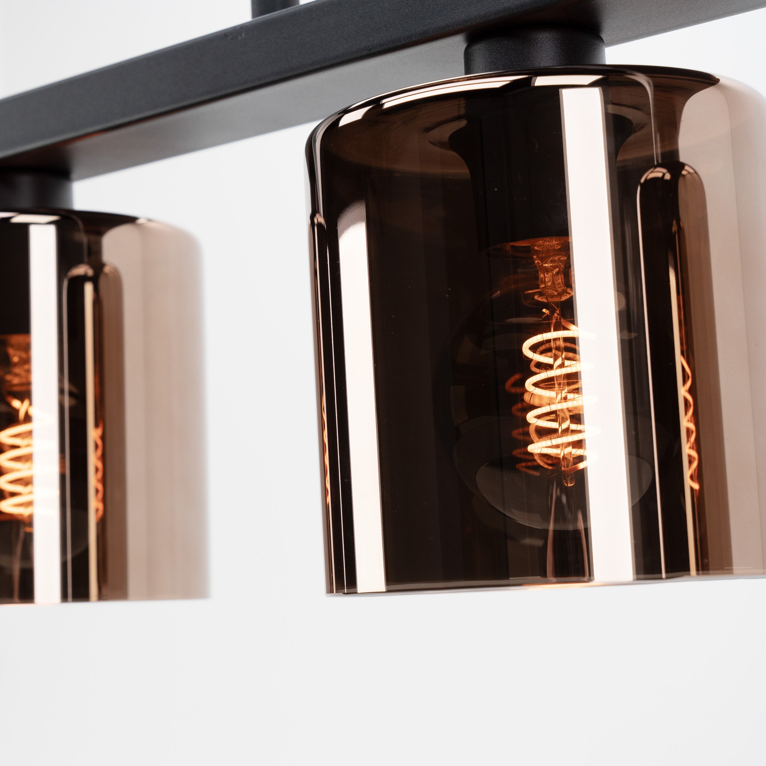 EGLO Cadley Hanglamp - E27 - 121 cm - Koperglas - Zwart