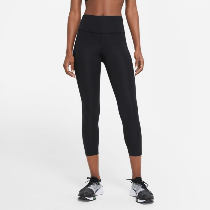 Nike Dame Lange tights Dri-FIT Fast Crop Tights Sort