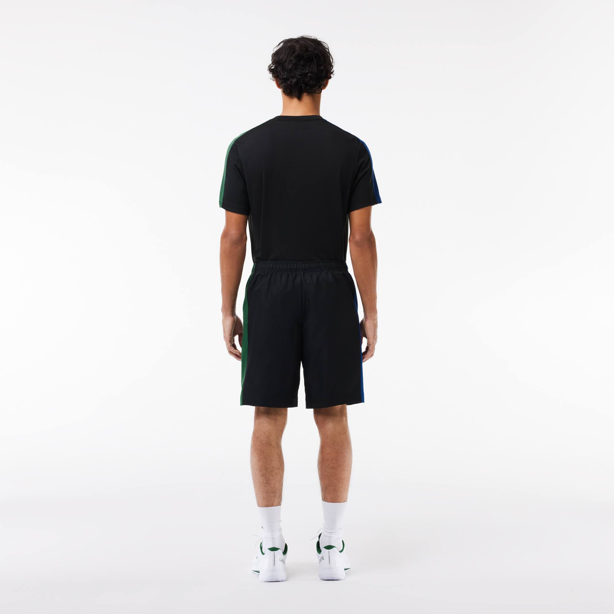 Tennis Colour-Block-Trainingsshorts Bermudas - Schwarz - Lacoste - Herren