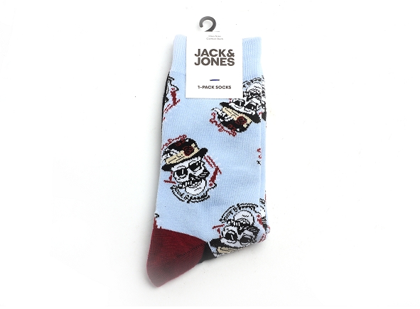 Jack and jones famille accessoires jactrip skulls sock rouge
