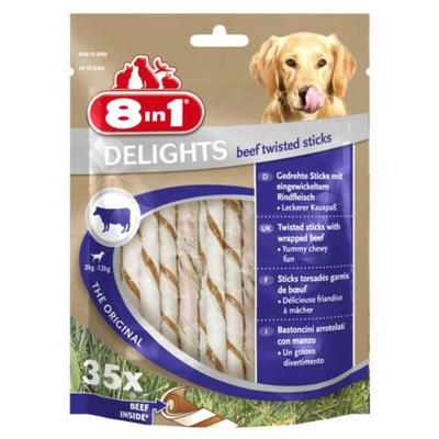 8in1 DELIGHTS Beef twisted 35pcs 190g