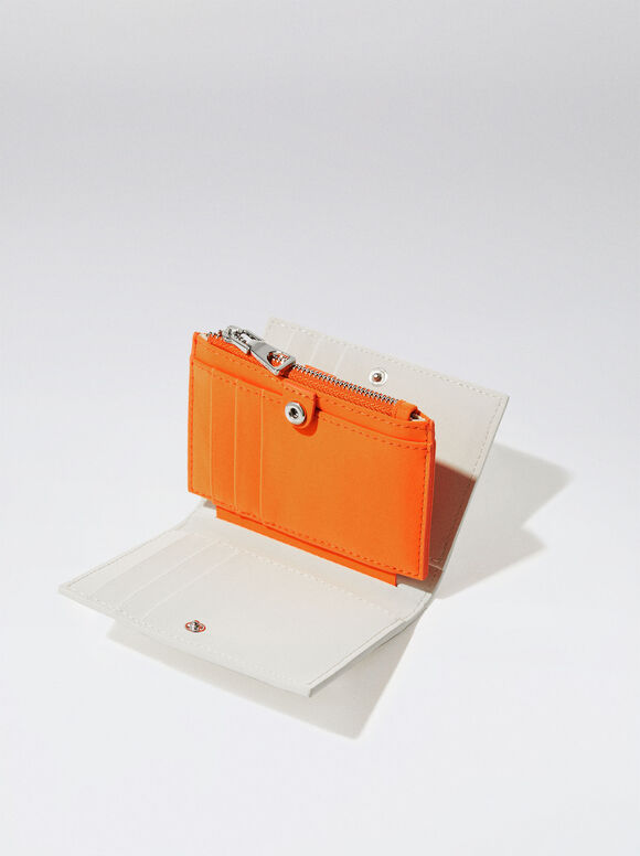 Porta-cartões bicolor - Branco