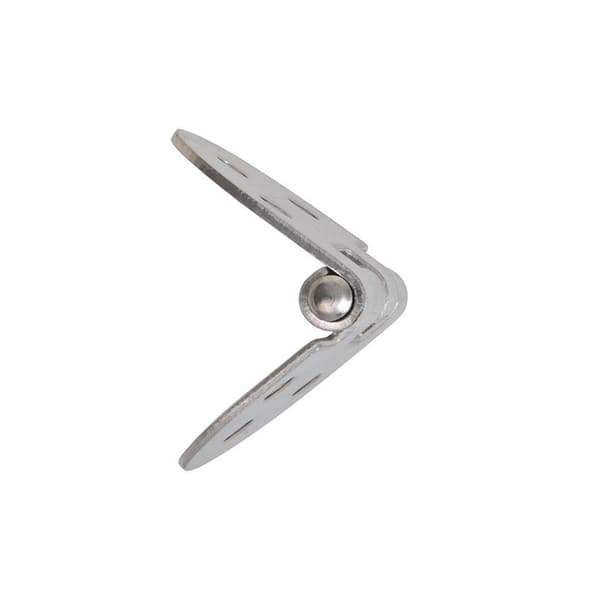 Hengsel. 71x40 mm. V4A RVS AISI 316. 6 hull