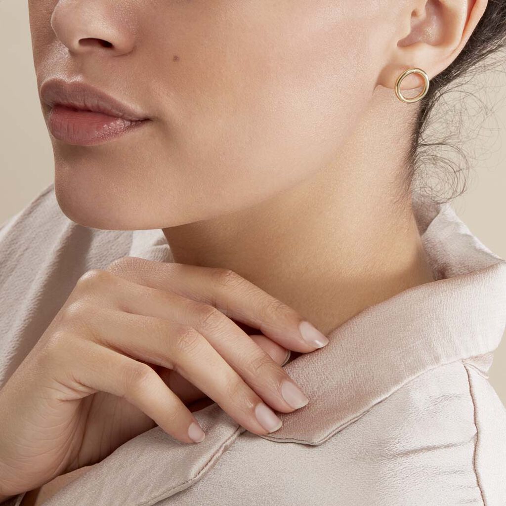 Boucles D'oreilles Pendantes Gracieuse Or Jaune