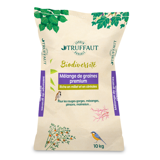 Mélange de graines premium pour oiseaux du jardin - 10 kg