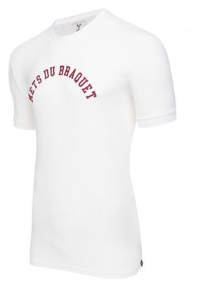 T-Shirt Manches Courtes LeBram Mets du Braquet Marshmallow Blanc