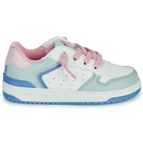 Geox - J WASHIBA GIRL - Blanc / Vert / Rose
