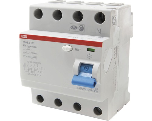 ABB F204A-40/0.03 40A 30mA aardlekschakelaar (RCCB) 4-polig