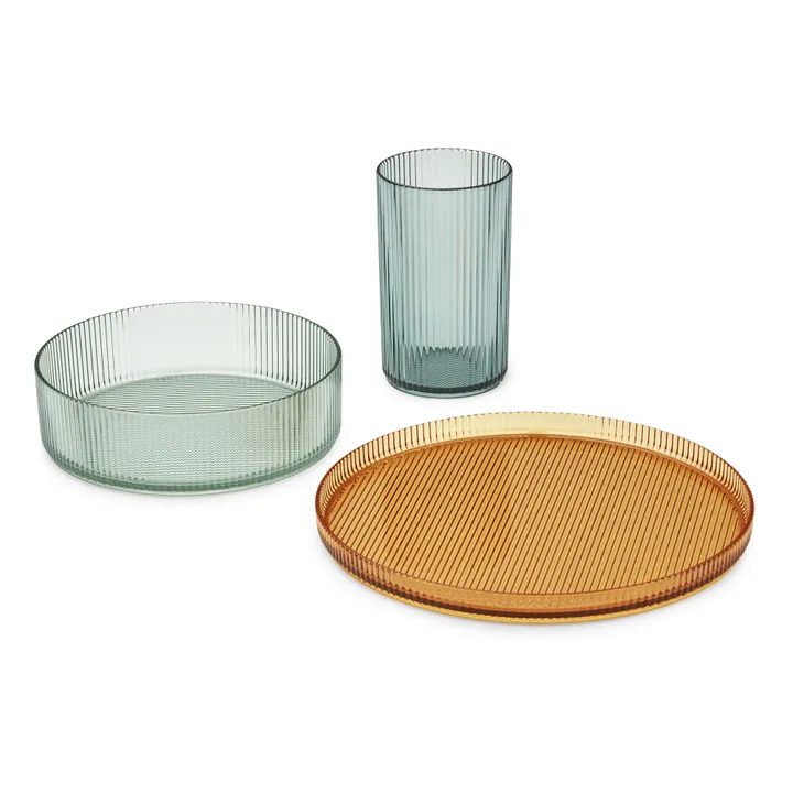 Liewood Set repas en tritan Kain | Sea blue mix