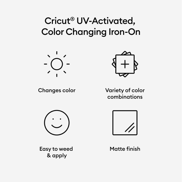 Cricut Thermotransferfolie Iron-On color change UV