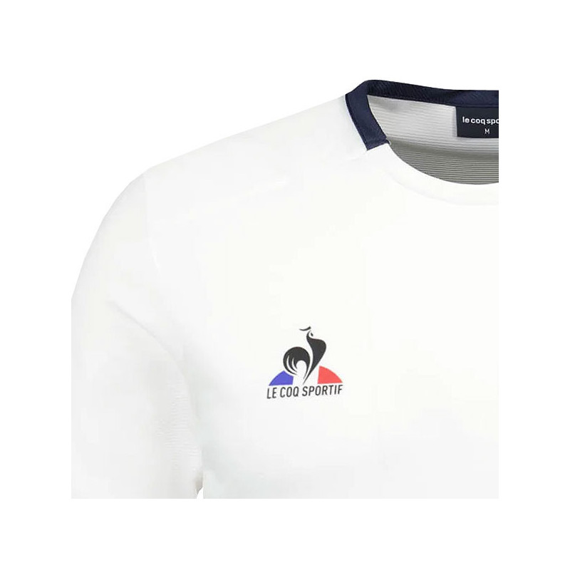 Tee-shirt tennis homme Le Coq Sportif N5 noir ou blanc