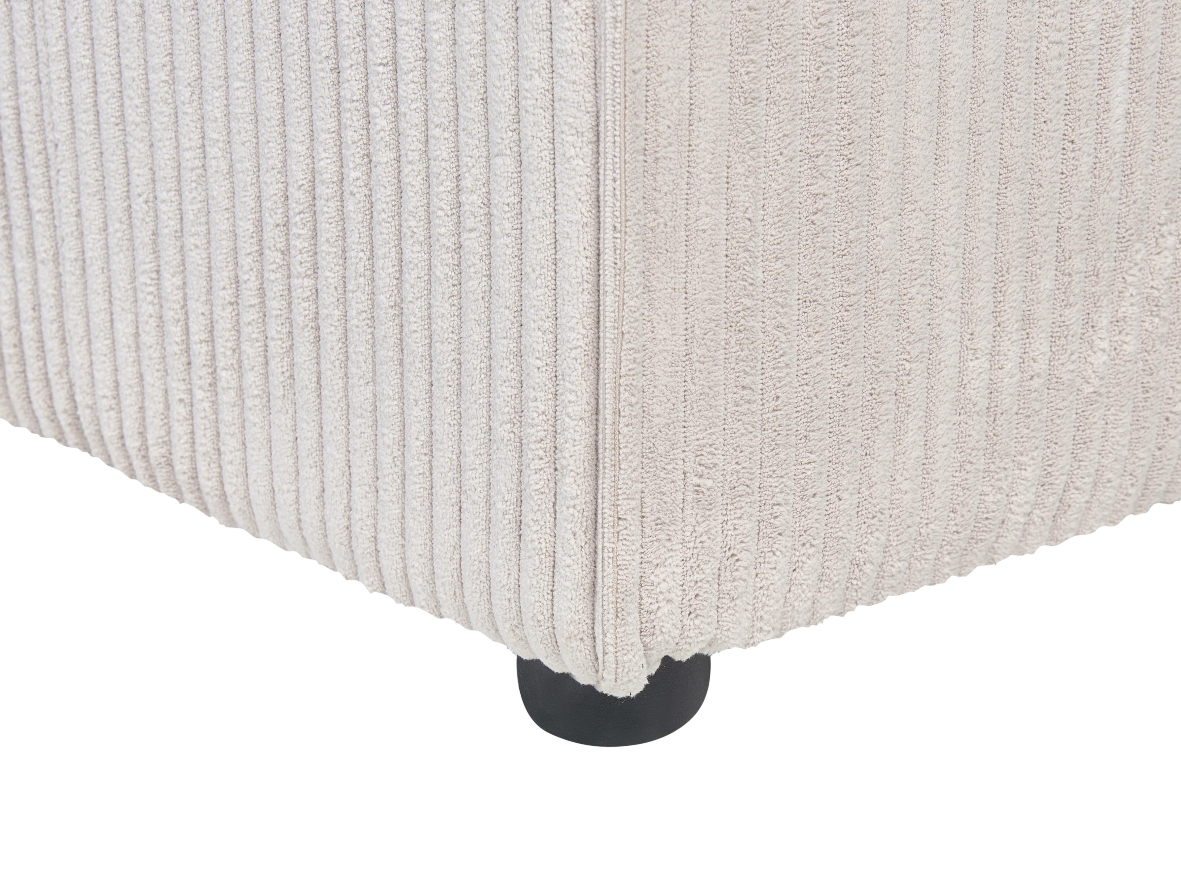 Hoekmodule LEMVIG Corduroy Beige linkszijdig