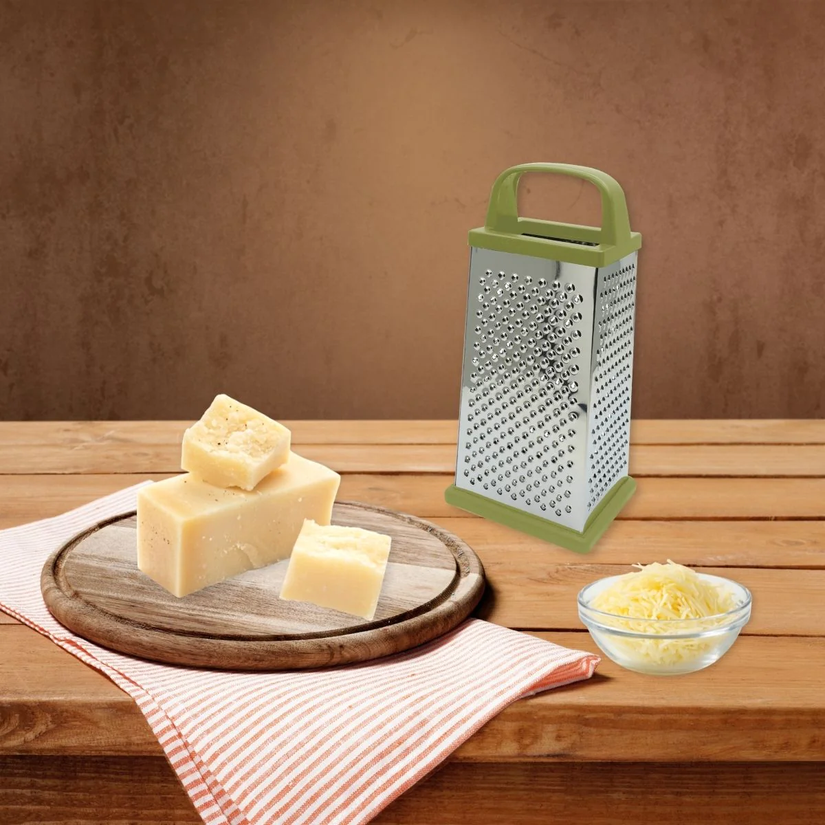 Râpe à fromages et à légumes 4 faces Gamme Zéro Fackelmann