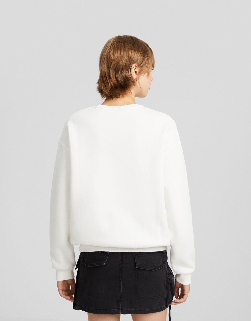 Moletom estampado oversized