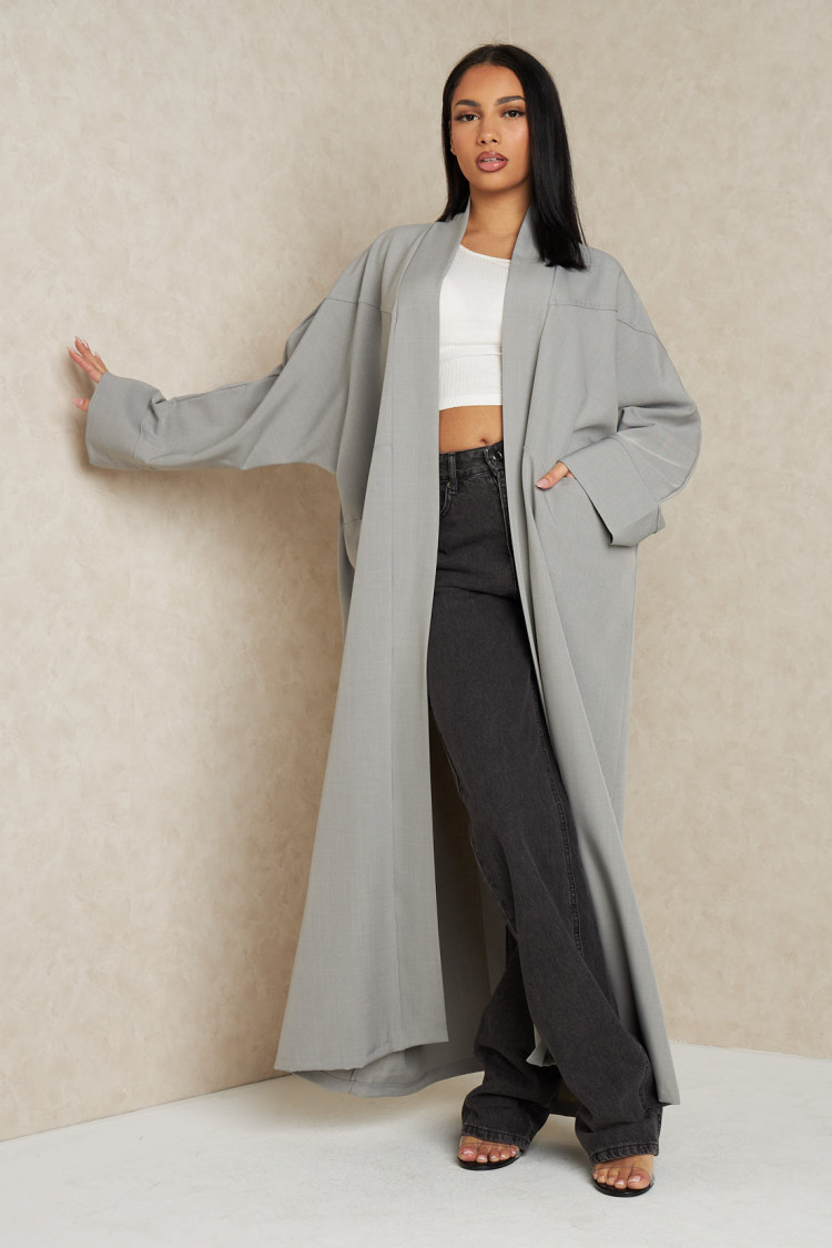 Kimono gris ample