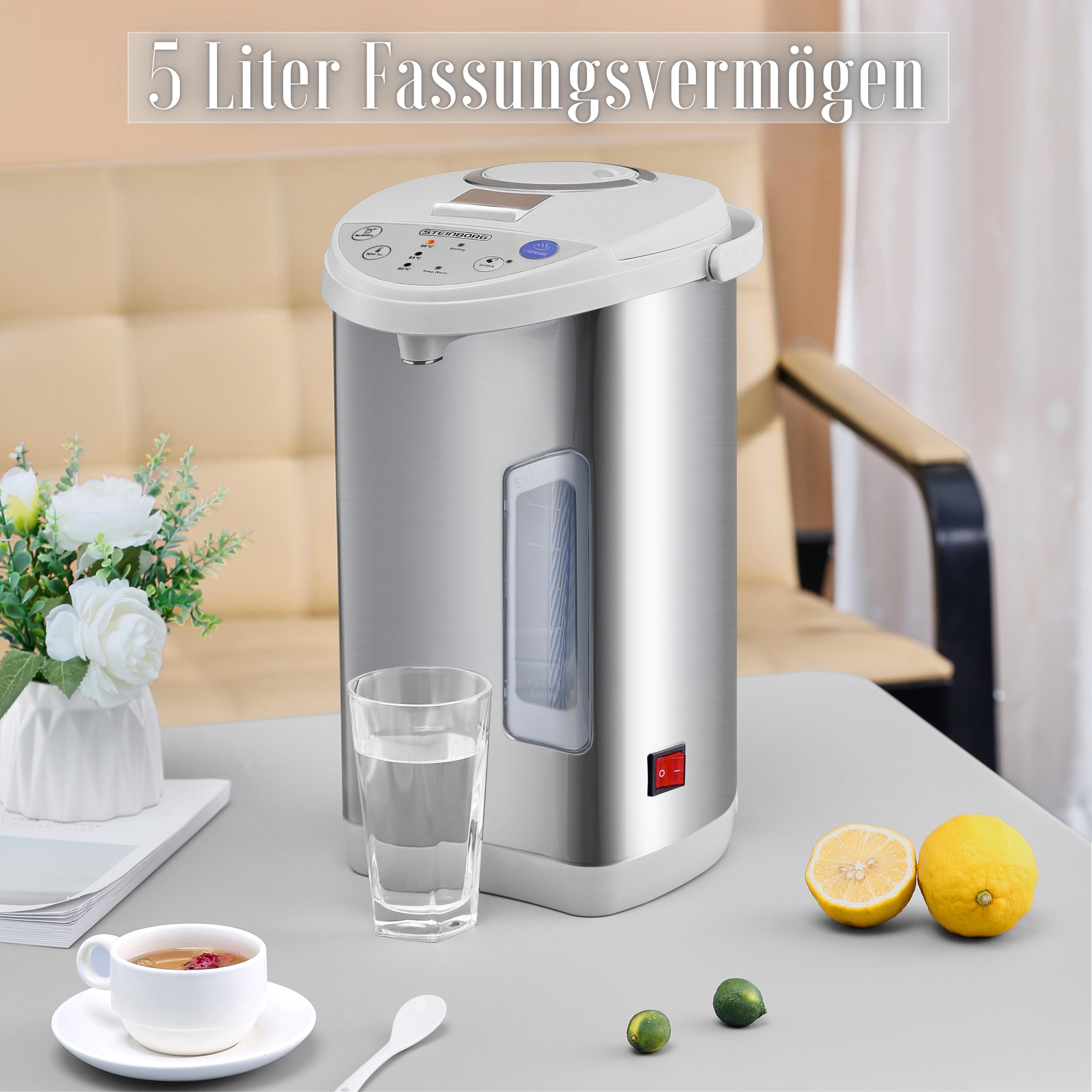 Steinborg Thermopot 5L Heißwasserspender 3 Temperaturstufen 680W