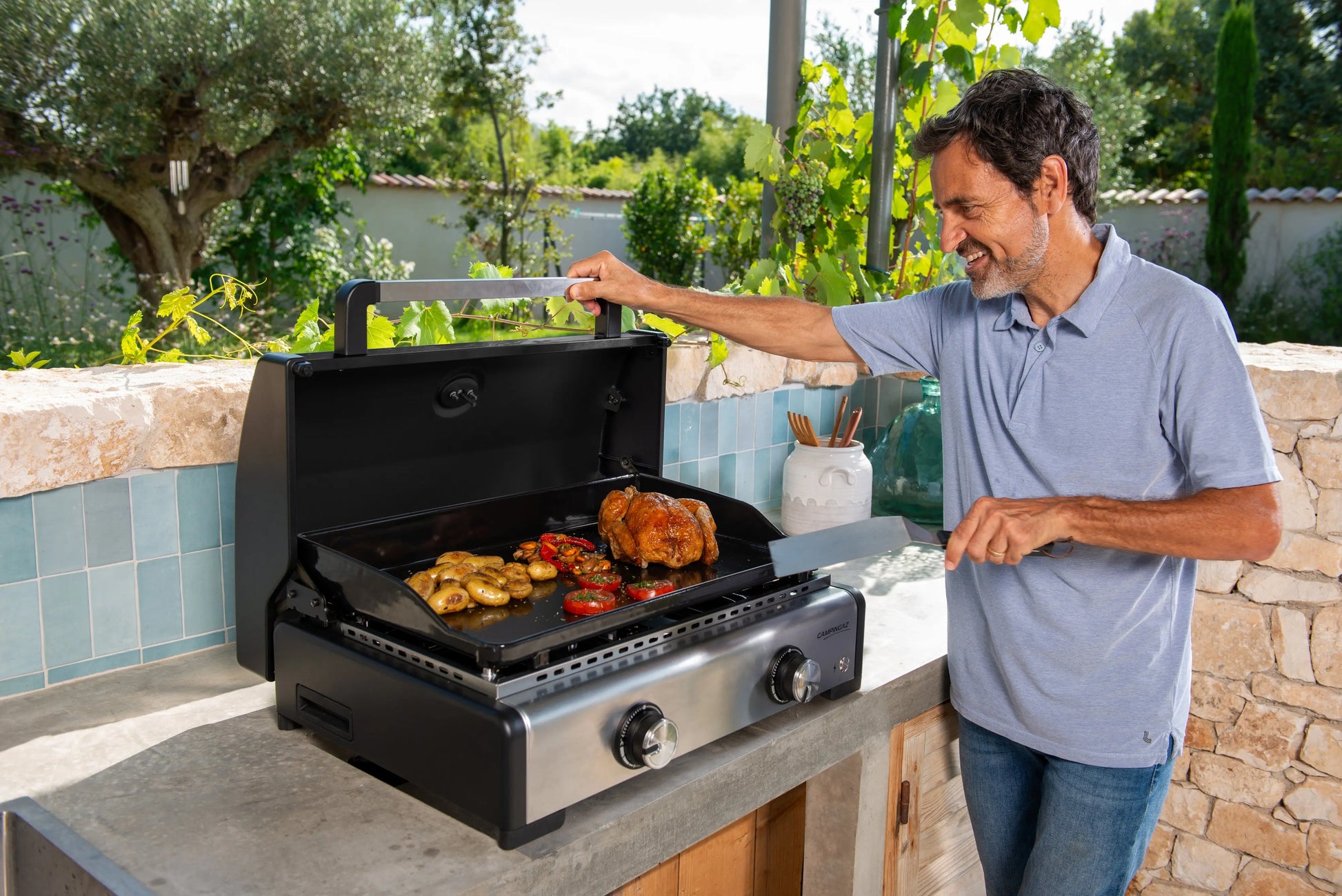 Premium Plancha-Spatel Edelstahl