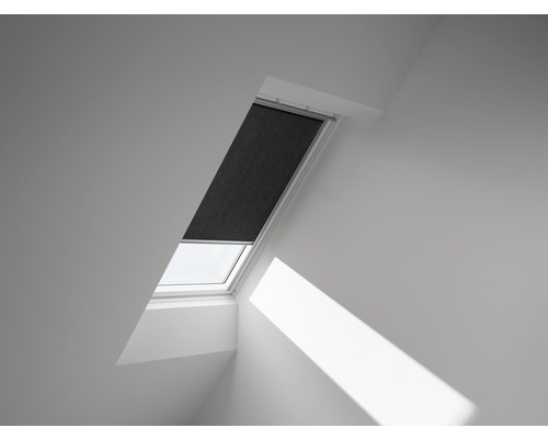 VELUX zwart effen privacy rolgordijn, handmatig, aluminium frame, RFL C02 4069S