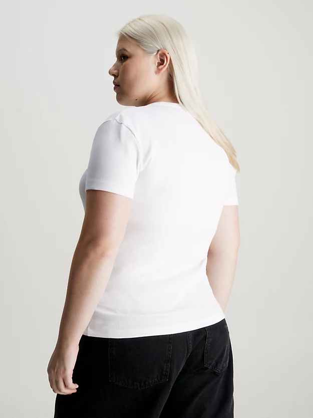 Camiseta plus size de algodão com brasão