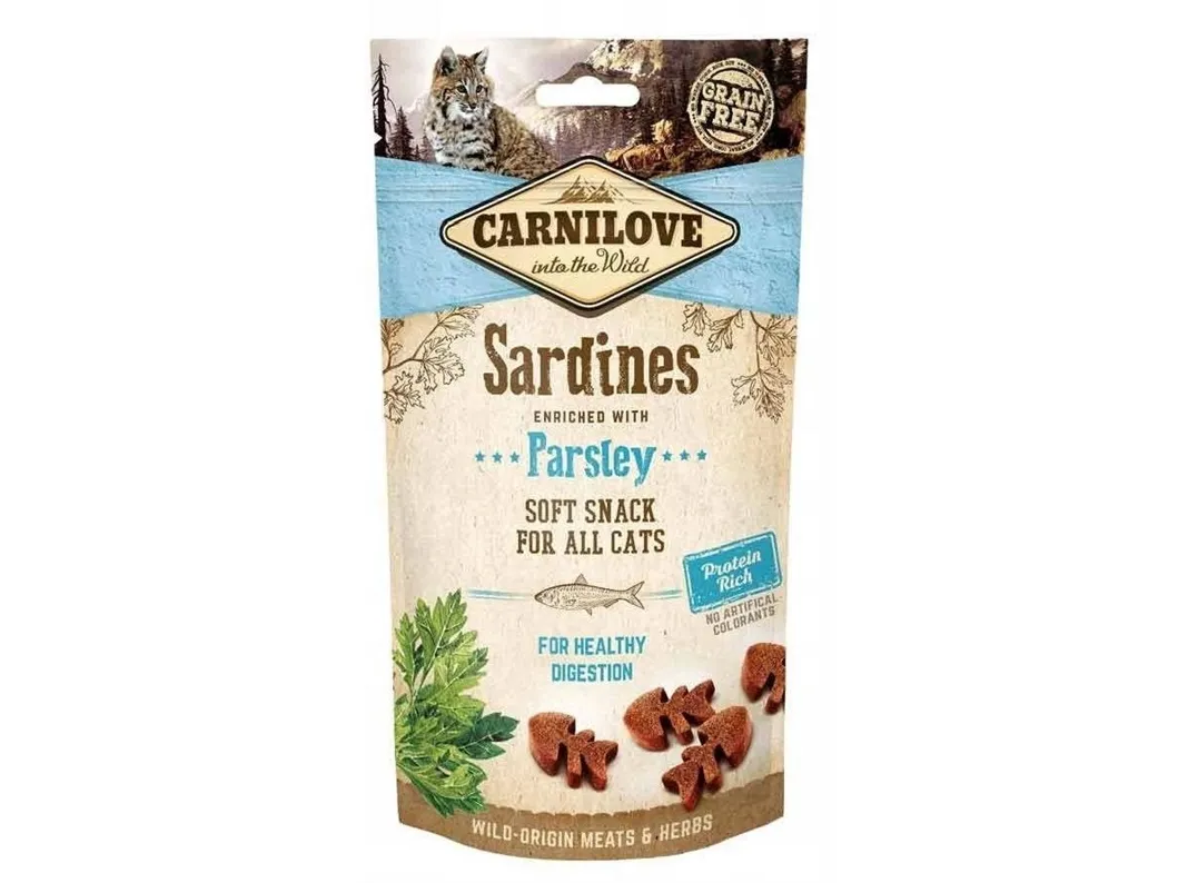 Carnilove Carnilove Cat Snack Fresh Soft Sardine Parsley 50g
