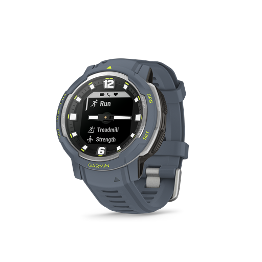 Garmin Instinct Crossover 010-02730-04 Standard Edition Hybrid Smartwatch, Blue Granite, 45 mm
