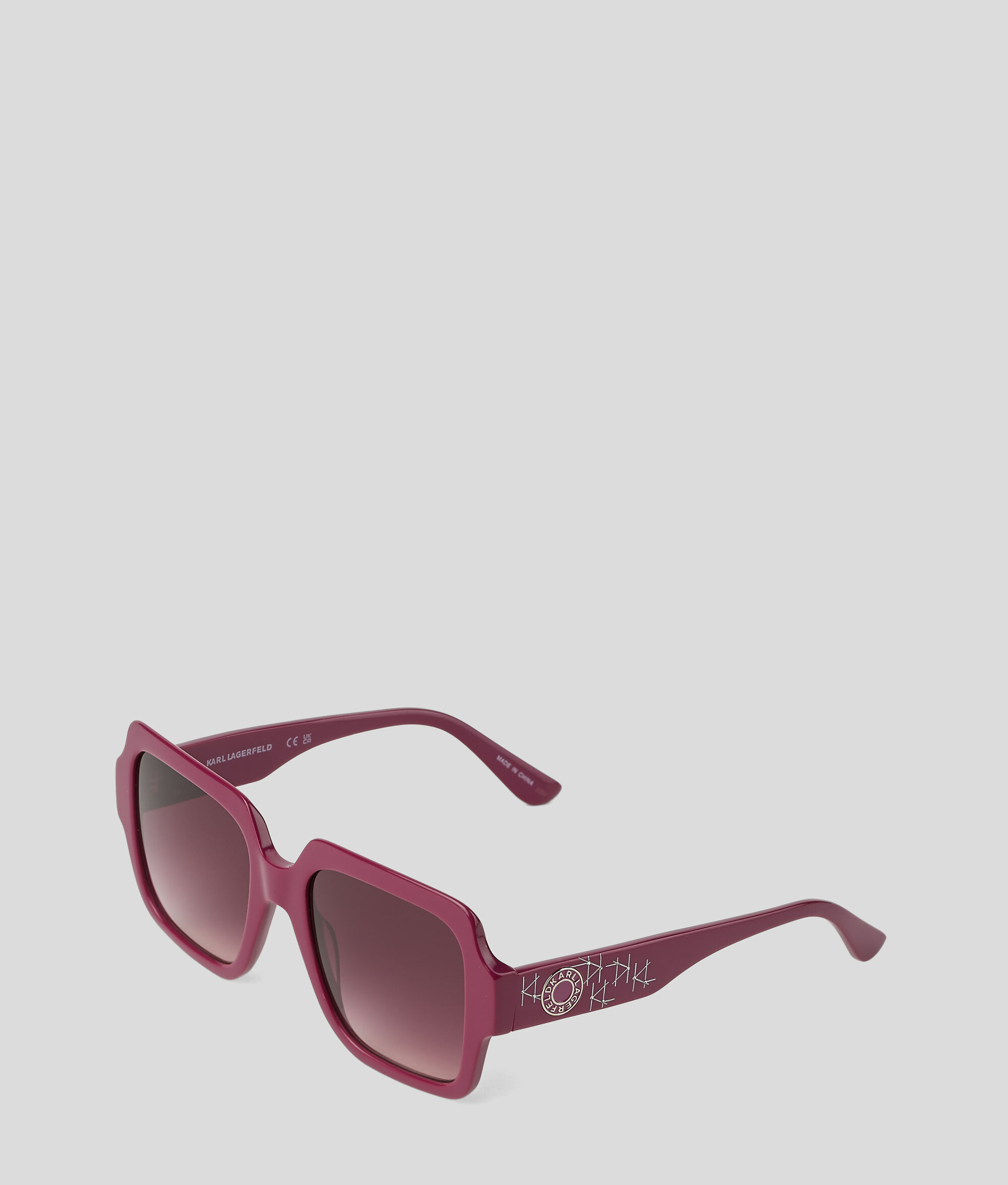 Lunettes de soleil avec logo Karl circulaire en métal