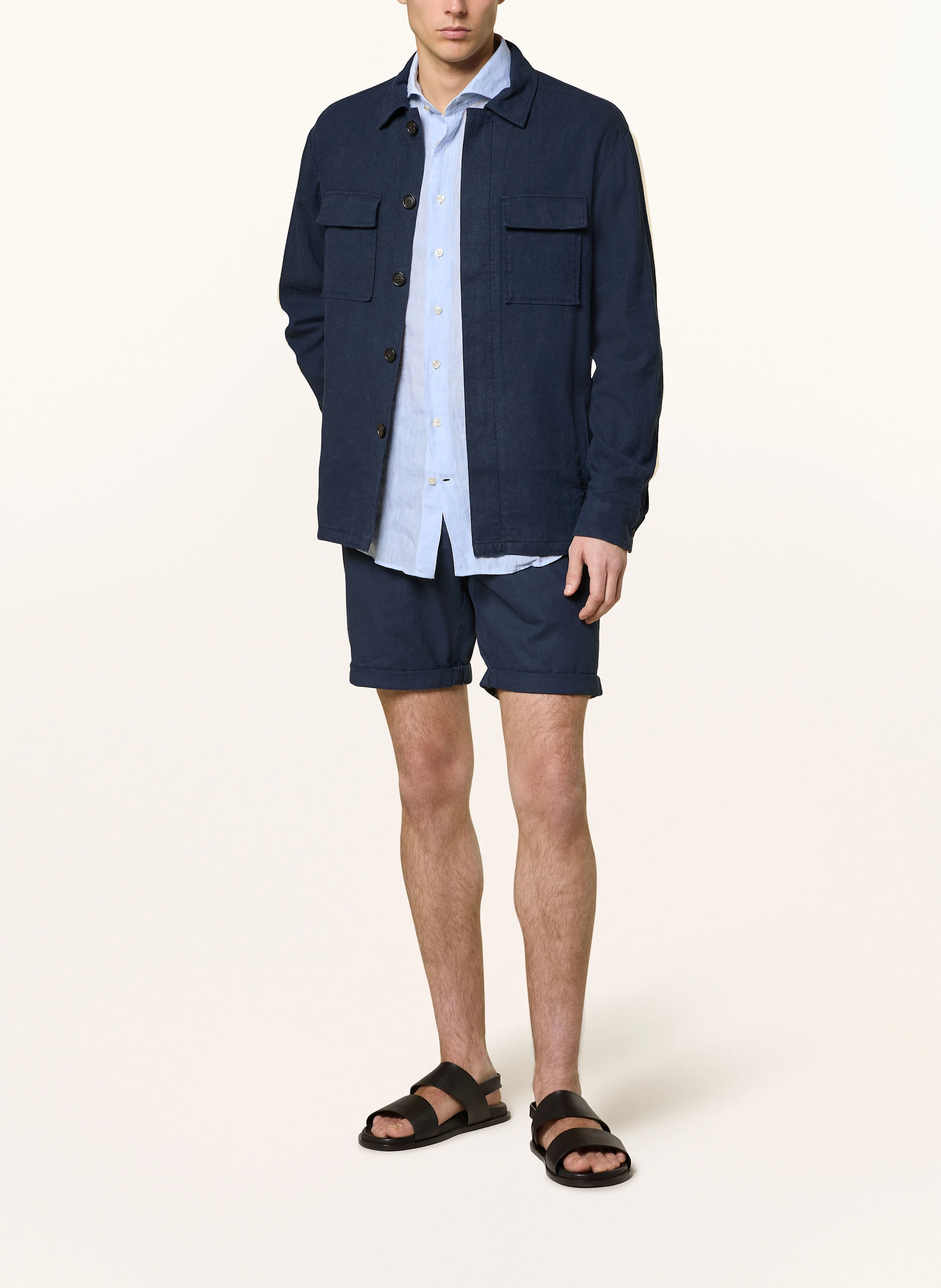 PROFUOMO Overshirt mit Leinen