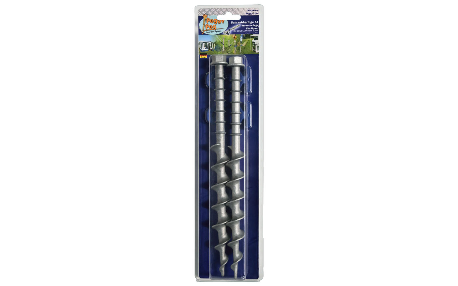 Peggy Peg Schraubhering Long Aluminium (LA) 31 cm 2er Set (PP13)
