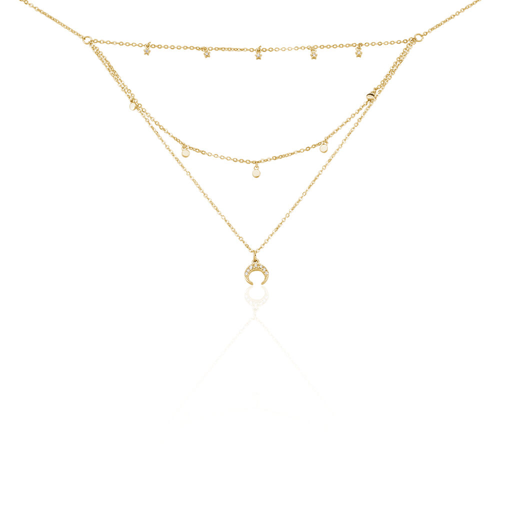 Collier Sadhba Plaqué Or Jaune Oxyde De Zirconium