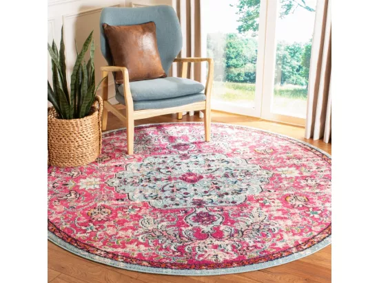 Tapis Fuchsia & Teal 122 X 122 cm - Maia