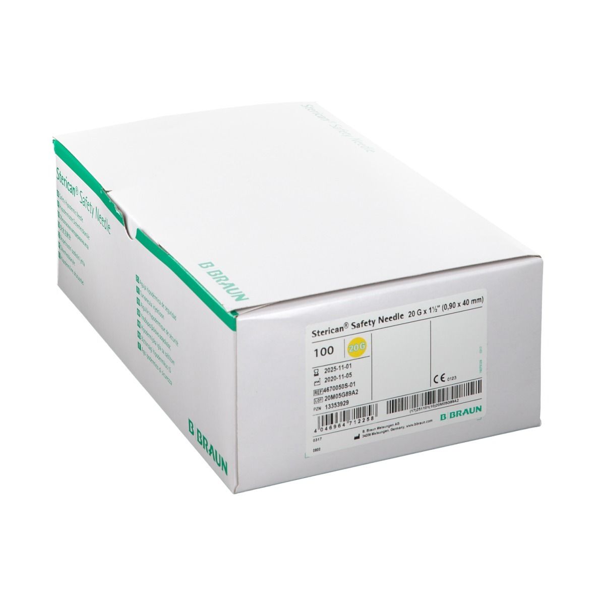 Sterican® Safety Kanülen 20 G x 1/2 0,9 x 40 mm EU