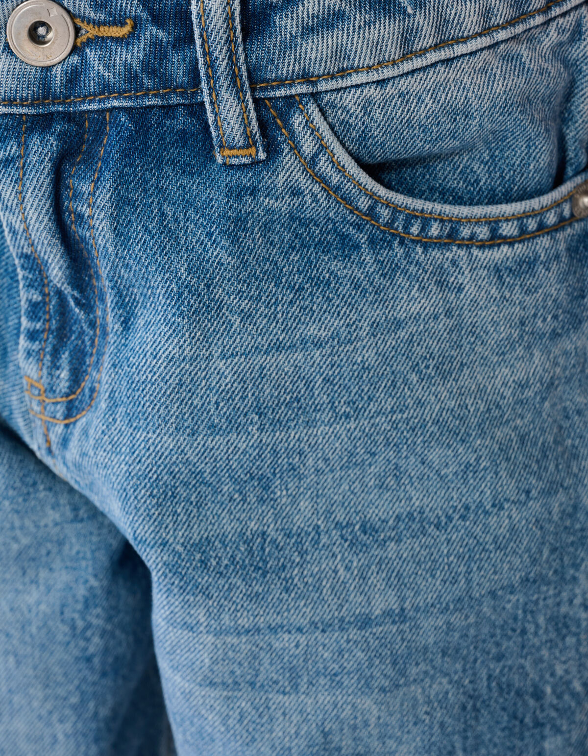Seam Barrel Fit Jeans Blauw
