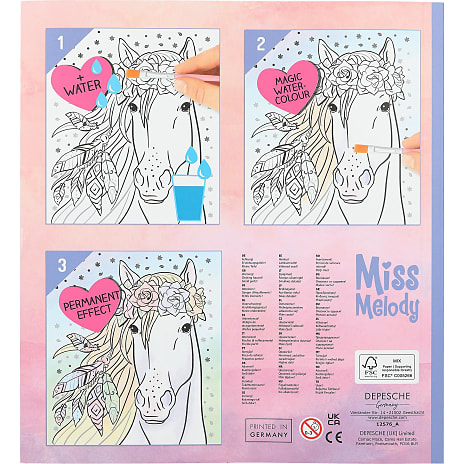 Miss Melody vandmalebog - heste