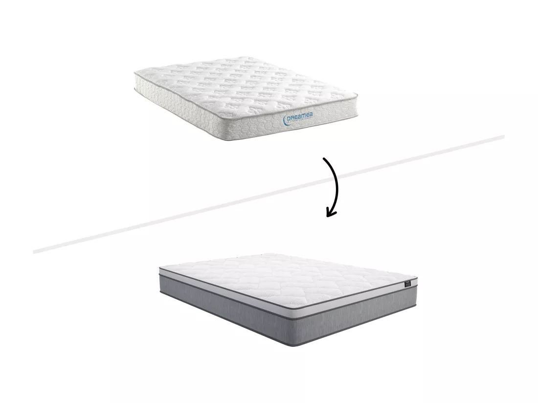 Matelas 140 x 200 cm ressorts ensachés ép.22cm - SERENITE de YSMÉE