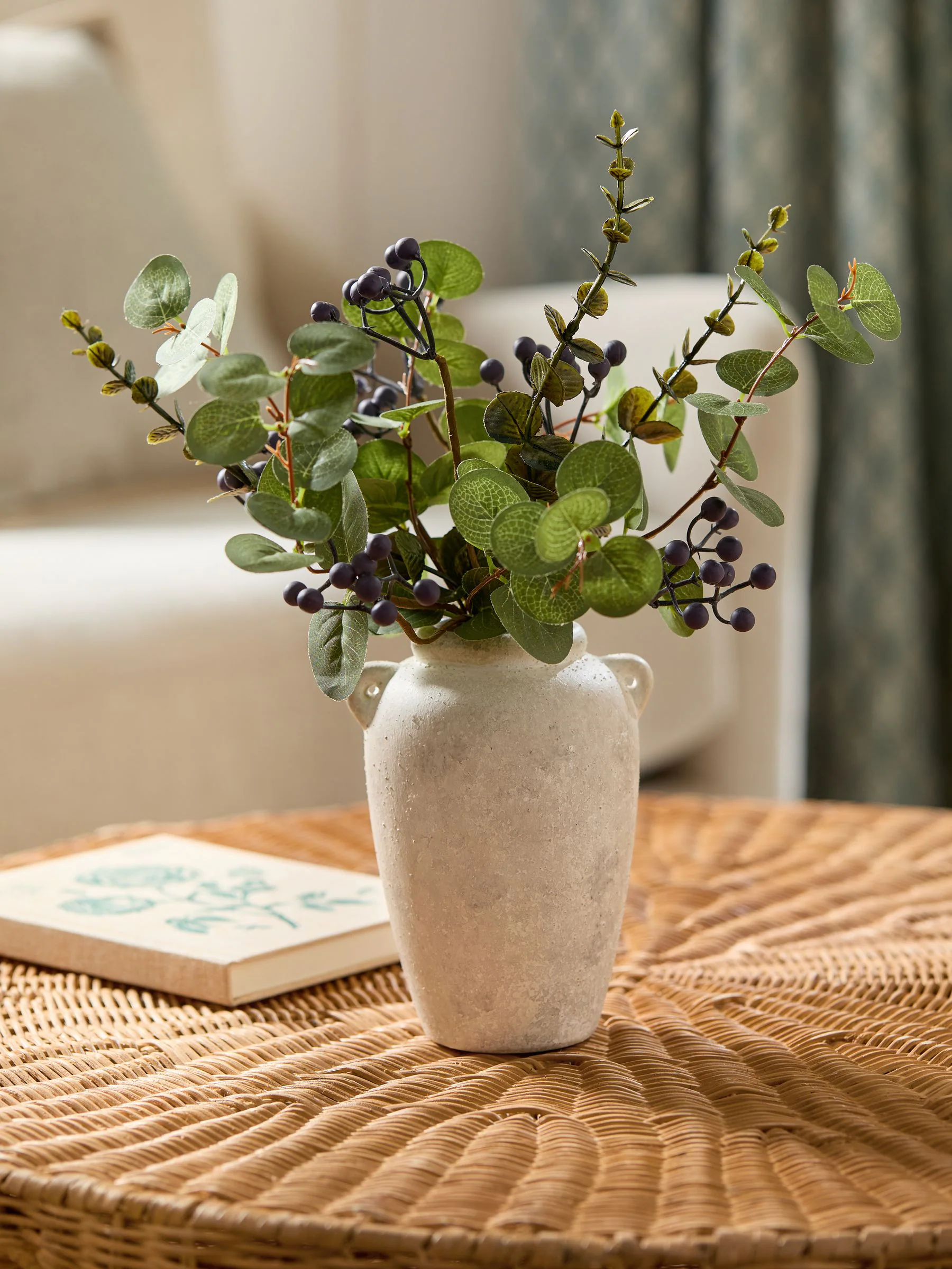 Artificial Winter Arrangement in Lydford Vase