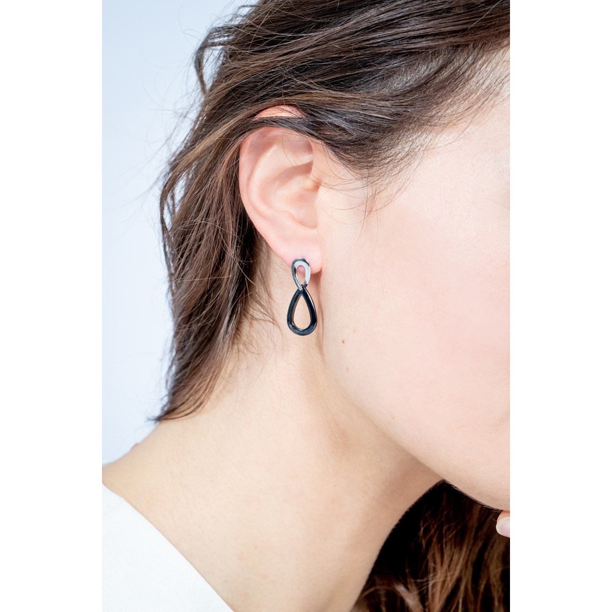 Boucles d'oreilles pendantes en Acier