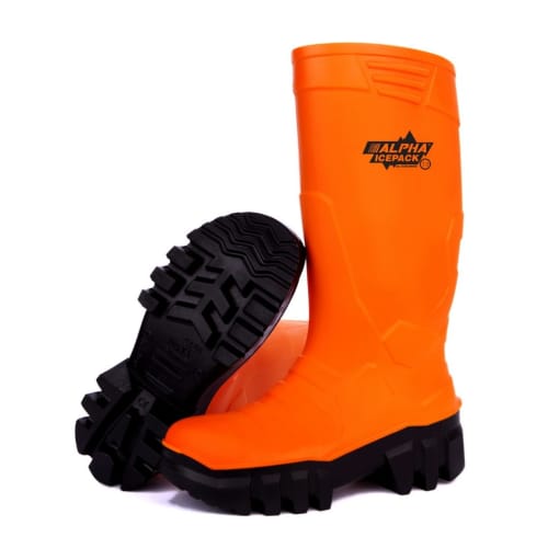 Botte de sécurité Frigo PU S4 AN CI SRA orange pointure 42 Dikamar