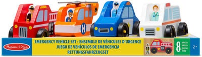 Melissa & Doug Lekesett Redningskjøretøy og Figurer 8 Deler