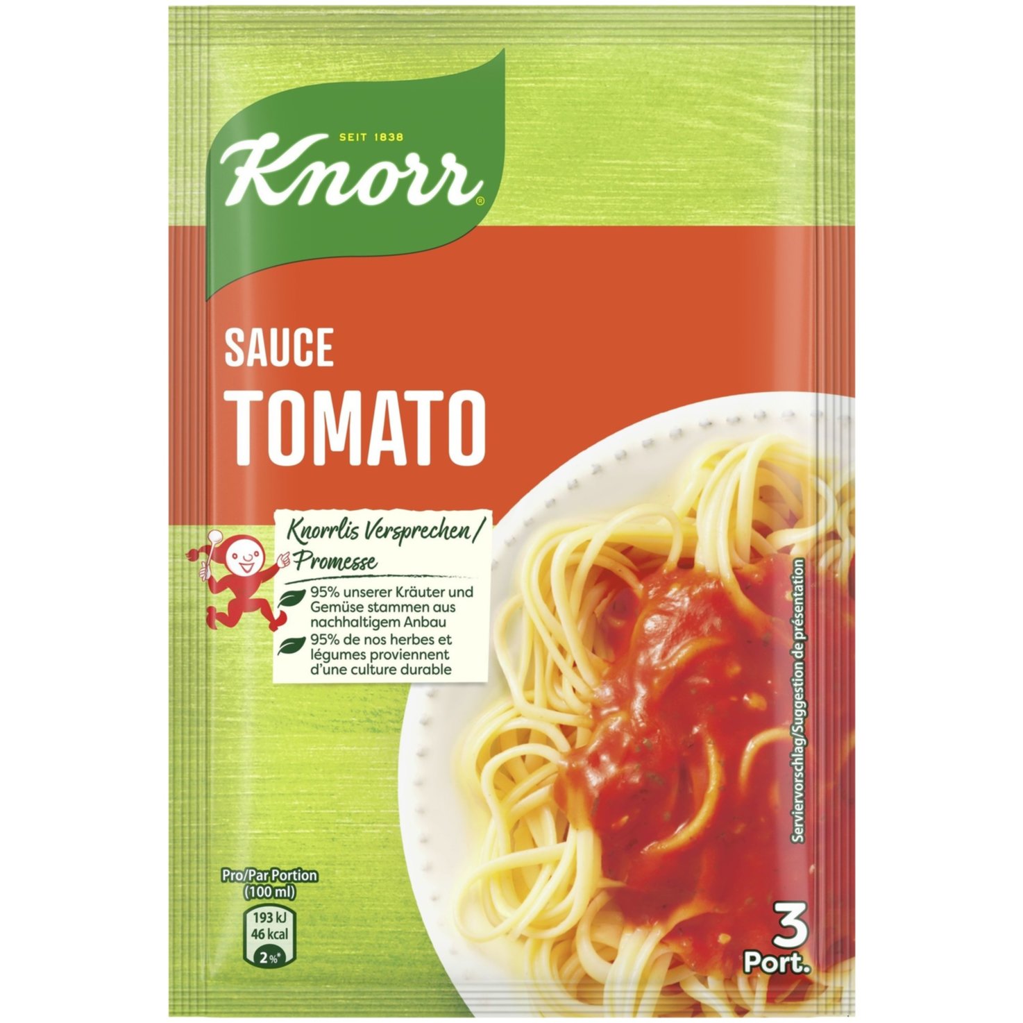 Knorr Salsa p.Pasta Tomato 43G