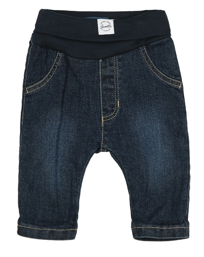 Jeanshose DOUBLE mit Softbund in dark blue denim