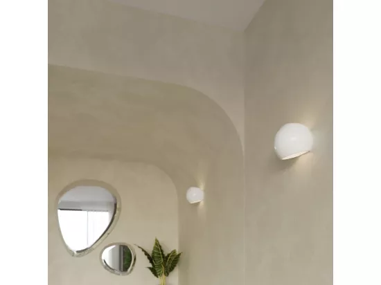 Sollux Lighting Globe Applique murale haut et bas, blanc, 17 cm