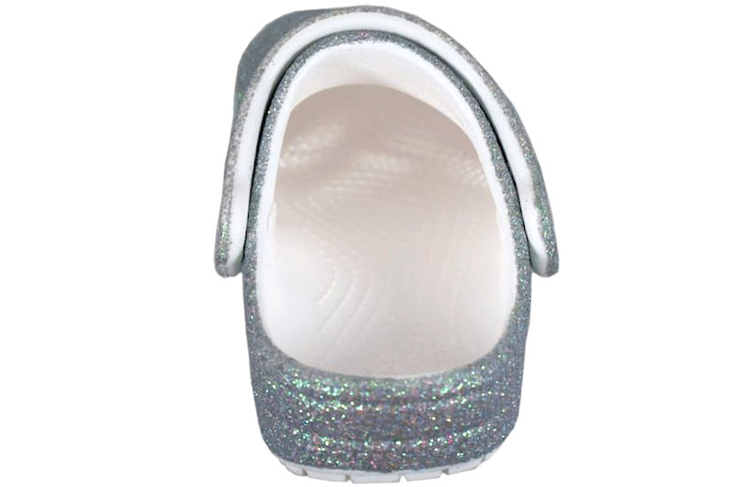 CROCS CLASSIC I GRØNT GLITTER.